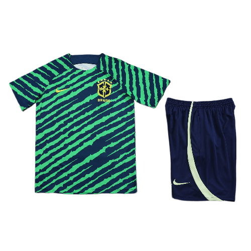 CONJUNTO TREINO BRASIL CAMISA+SHORT - VERDE GARRA 2023/24