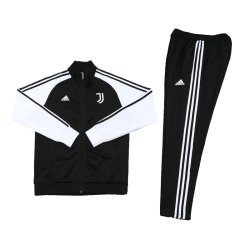 CONJUNTO TREINO JUVENTUS JAQUETA+CALÇA - PRETO/BRANCO 2021/22