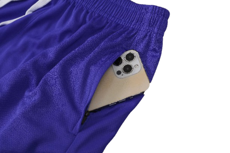 CONJUNTO TREINO BARCELONA CAMISA+SHORT - ROXO 2023/24