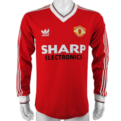 CAMISA MANGA LONGA RETRÔ MANCHESTER UNITED I 1983/84