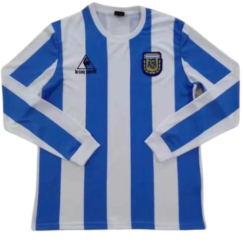 CAMISA VERSÃO RETRÔ MANGA LONGA ARGENTINA I 1986