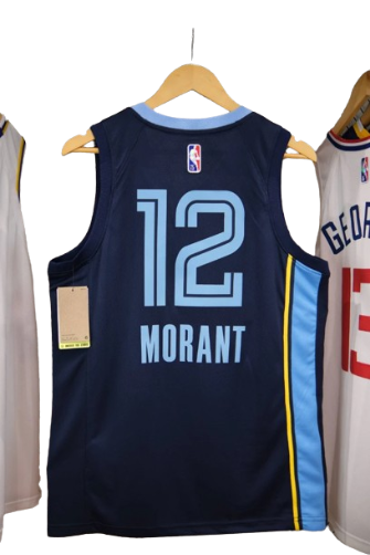 REGATA NBA MEMPHIS GRIZZLIES ICON EDIÇÃO 75 ANOS JA MORANT AZUL