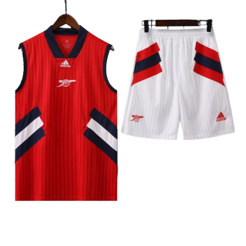 CONJUNTO TREINO ARSENAL REGATA+SHORT - VERMELHO 2023/24