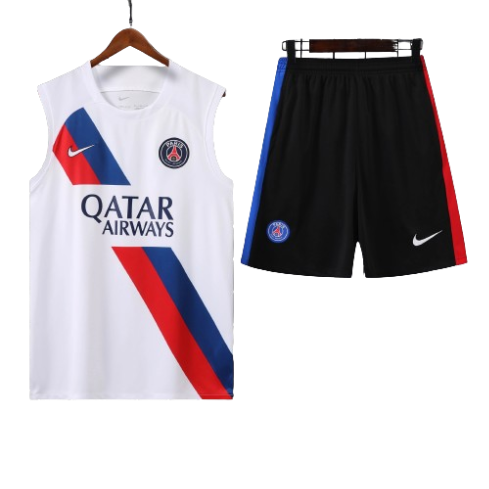 CONJUNTO TREINO PSG REGATA+SHORT - BRANCO 2023/24