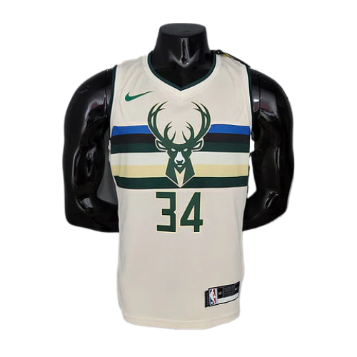 REGATA MILWAUKEE BUCKS MASCULINA - BEGE