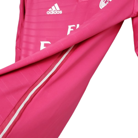 CAMISA RETRÔ MANGA LONGA REAL MADRID II - 2014/15 - ROSA