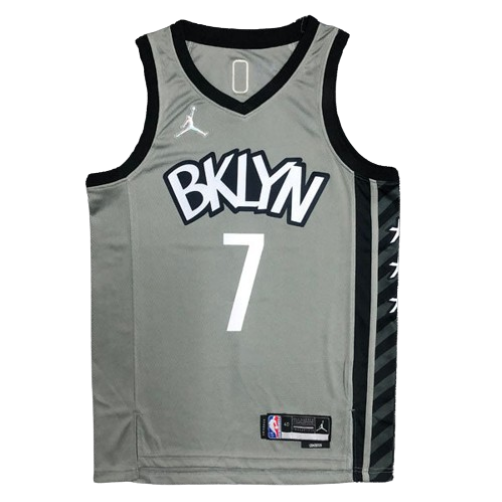 REGATA NBA BROOKLYN NETS EDIÇÃO 75 ANOS 21/22 KEVIN DURANT CINZA