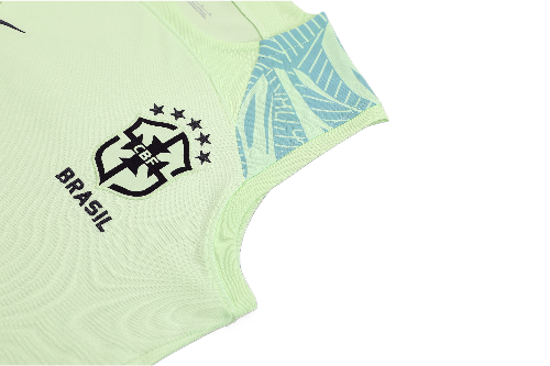 CONJUNTO TREINO BRASIL REGATA+SHORT - VERDE LIMÃO 2023/24