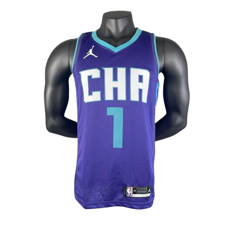 REGATA NBA CHARLOTTE HORNETS STATEMENT EDITION 20/21 LAMELO BALL ROXA