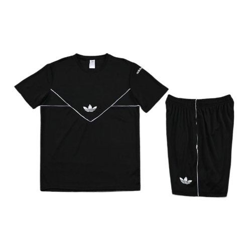 KIT CAMISA E SHORT ADIDAS PRETO