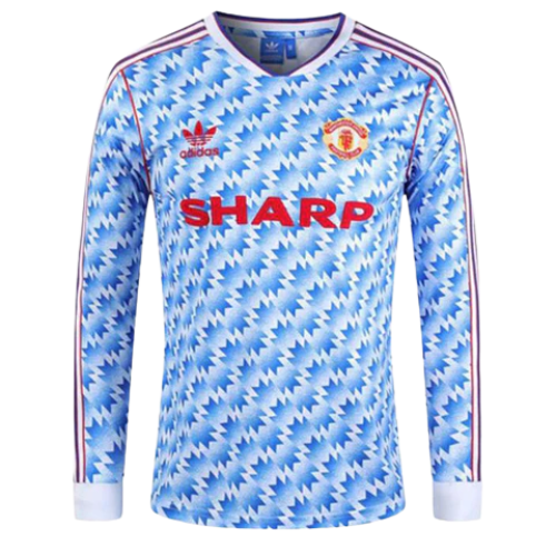 CAMISA MANGA LONGA VERSÃO RETRÔ MANCHESTER UNITED II 1990/91