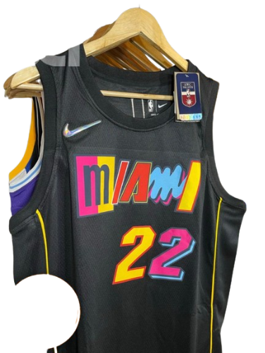 REGATA NBA MIAMI HEAT CITY EDIÇÃO 75 ANOS JIMMY BUTLER PRETA