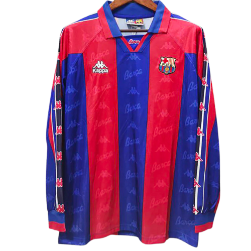 CAMISA MANGA LONGA VERSÃO RETRÔ BARCELONA II 1996