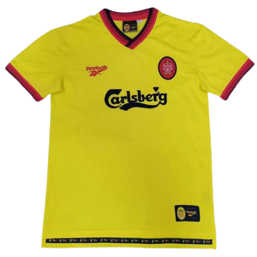 CAMISA VERSÃO RETRÔ LIVERPOOL II AMARELA - 1997/98
