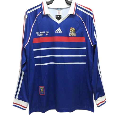 CAMISA MANGA LONGA VERSÃO RETRÔ FRANÇA I 1998/99