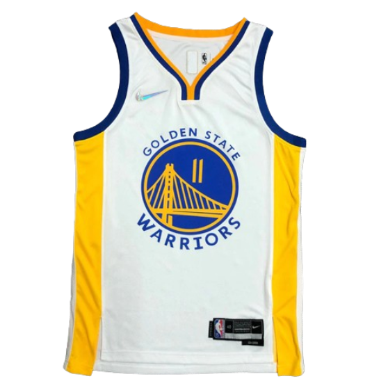 REGATA NBA GOLDEN STATE WARRIORS BRANCA EDIÇÃO 75 ANOS KLAY THOMPSON