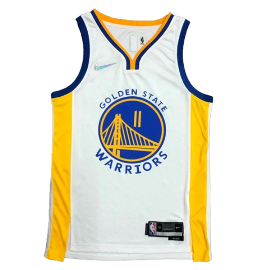 REGATA NBA GOLDEN STATE WARRIORS BRANCA EDIÇÃO 75 ANOS KLAY THOMPSON
