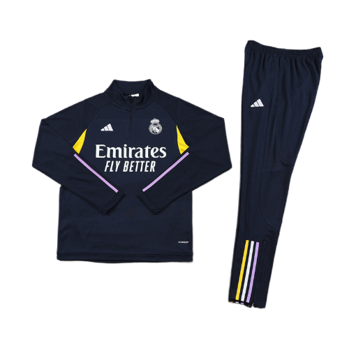 CONJUNTO TREINO REAL MADRID JAQUETA+CALÇA - AZUL ESCURO 2022/23