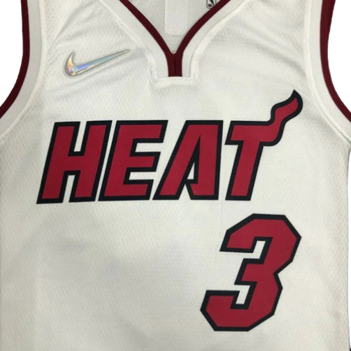 REGATA NBA MIAMI HEAT ASSOCIATION EDIÇÃO 75 ANOS DWAYNE WADE BRANCA