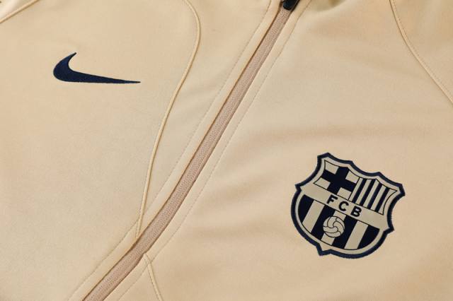 CONJUNTO TREINO BARCELONA JAQUETA+CALÇA - DOURADO 2023/24