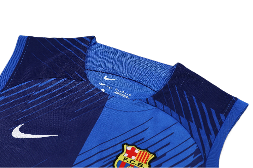 CONJUNTO TREINO BARCELONA REGATA+SHORT - AZUL DEGRADÉ 2023/24