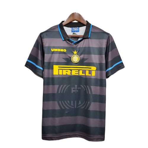 CAMISA INTER DE MILÃO RETRÔ 1997/1998 CINZA