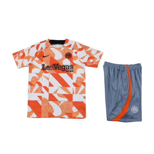 CONJUNTO TREINO INTER DE MILÃO CAMISA+SHORT - LARANJA 2023/24