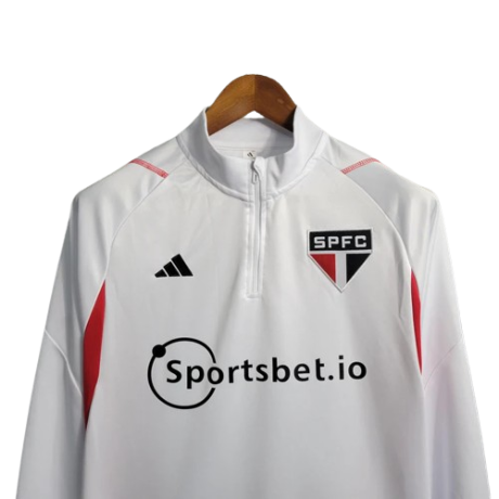 JAQUETA CORTA VENTO SÃO PAULO BRANCA TREINO 23/24