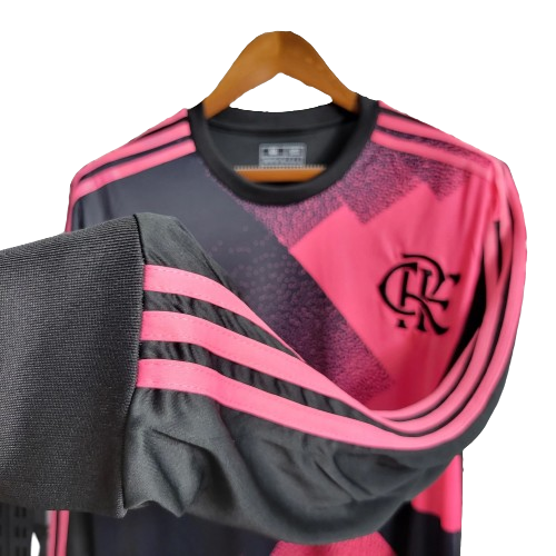 CAMISA FLAMENGO 2023/24 ROSA MANGA LONGA