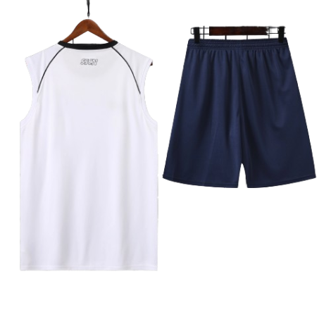 CONJUNTO TREINO NAPOLI REGATA+SHORT - BRANCO 2023/24
