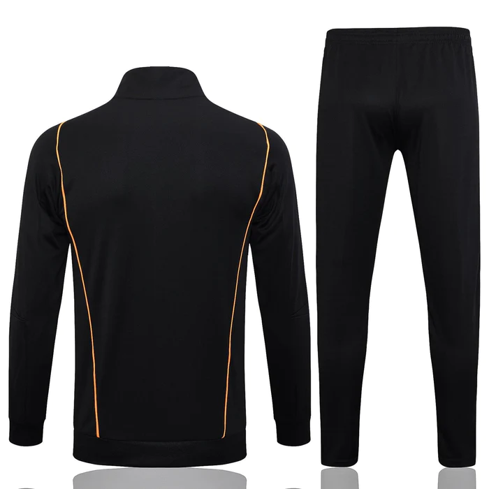 CONJUNTO TREINO INTERNACIONAL COM ZIP JAQUETA+CALÇA - PRETO 2023/24