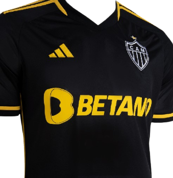CAMISA ATLETICO MINEIRO III PRETO/AMARELO - 23/24