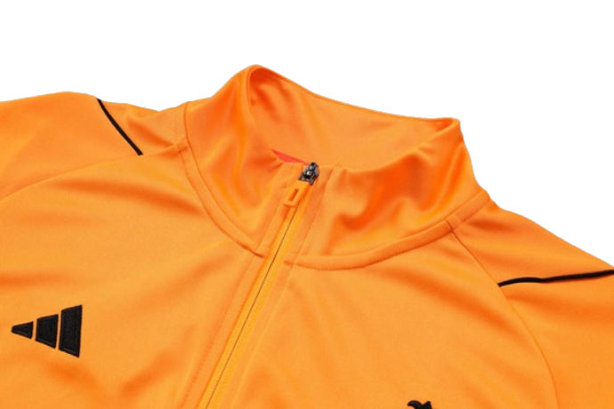 CONJUNTO TREINO INTERNACIONAL COM ZIP JAQUETA+CALÇA - LARANJA 2023/24