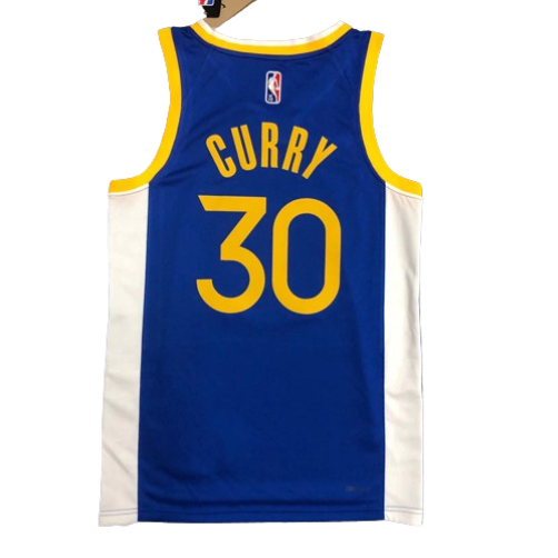 REGATA NBA GOLDEN STATE WARRIORS AZUL EDIÇÃO 75 ANOS STEPHEN CURRY