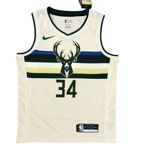 REGATA NBA MILWAUKEE BUCKS CITY EDITION 18/19 GIANNIS ANTETOKOUNMPO CREME