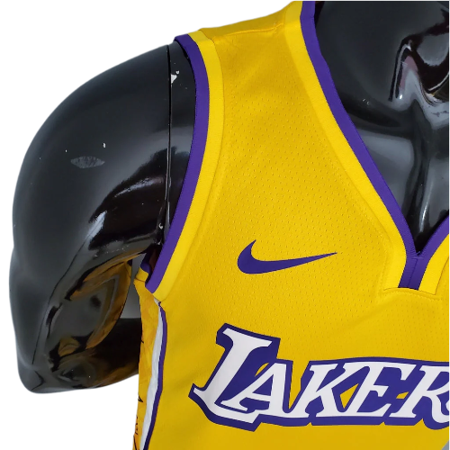 CAMISA BASQUETE NBA REGATA LOS ANGELES LAKERS MASCULINA - AMARELA