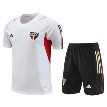 CONJUNTO TREINO SÃO PAULO CAMISA+SHORT - BRANCO 2023/24