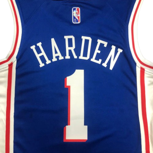 REGATA NBA PHILADELPHIA 76ERS EDIÇÃO 75 ANOS 21/22 JAMES HARDEN AZUL