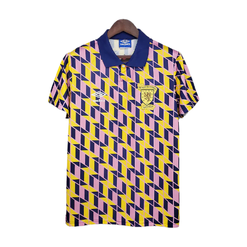 CAMISA ESCÓCIA RETRÔ 1988/1989 AMARELA XADREZ