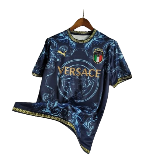 CAMISA SELEÇÃO ITÁLIA X VERSACE - AZUL