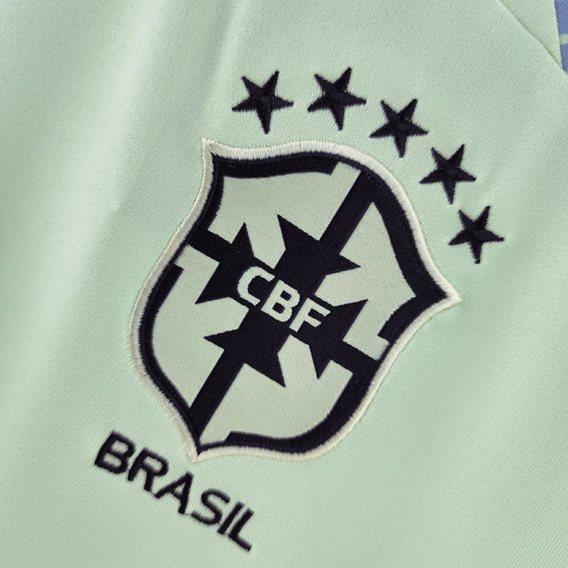 CAMISA PRÉ-JOGO SELEÇÃO BRASIL 2022 - VERDE CLARO