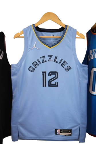 REGATA NBA MEMPHIS GRIZZLIES STATEMENT EDIÇÃO 75 ANOS JA MORANT AZUL