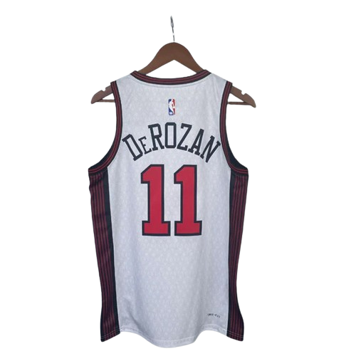 REGATA NBA CHICAGO BULLS CITY EDITION 22/23 DEMAR DEROZAN BRANCA