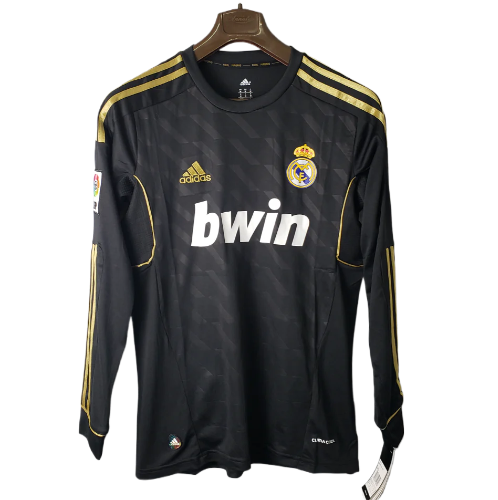 CAMISA RETRÔ MANGA LONGA REAL MADRID II - 2011/12 - PRETO
