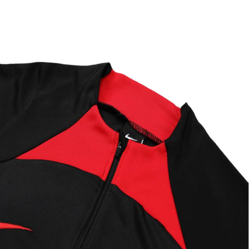 CONJUNTO TREINO LIVERPOOL JAQUETA+CALÇA - PRETO/VERMELHO 2022/23