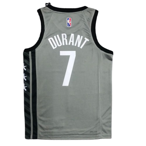 REGATA NBA BROOKLYN NETS EDIÇÃO 75 ANOS 21/22 KEVIN DURANT CINZA