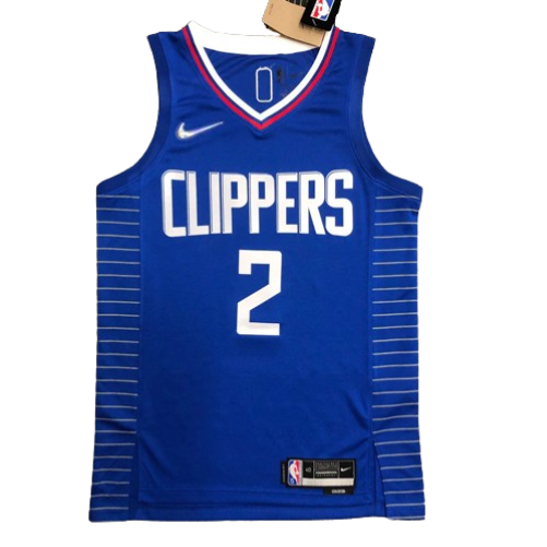 REGATA NBA LOS ANGELES CLIPPERS ICON EDIÇÃO 75 ANOS KAWHI LEONARD AZUL