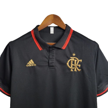 POLO FLAMENGO PRETA - 2023/24