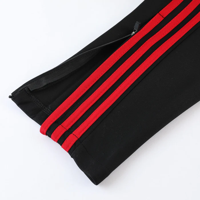 CONJUNTO TREINO FLAMENGO JAQUETA+CALÇA - VERMELHO/PRETO 2023/24