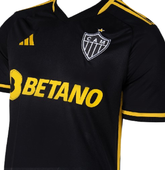 CAMISA ATLETICO MINEIRO III PRETO/AMARELO - 23/24